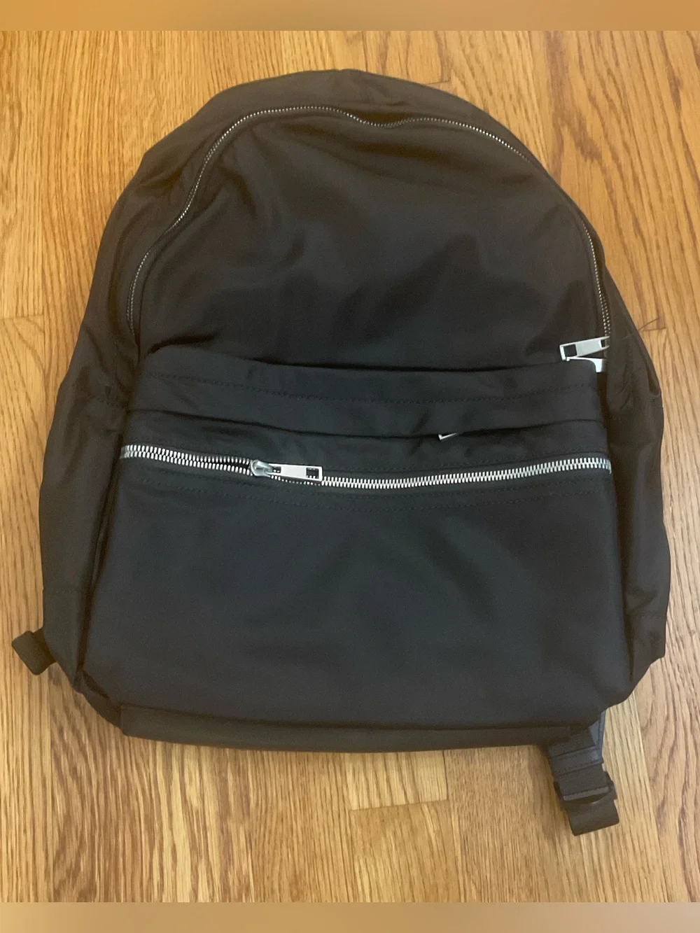 Quince Revive Unisex Black Nylon Daypack Backpack . Size OS